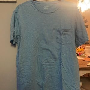 XL Aqua blue J crew pocket T